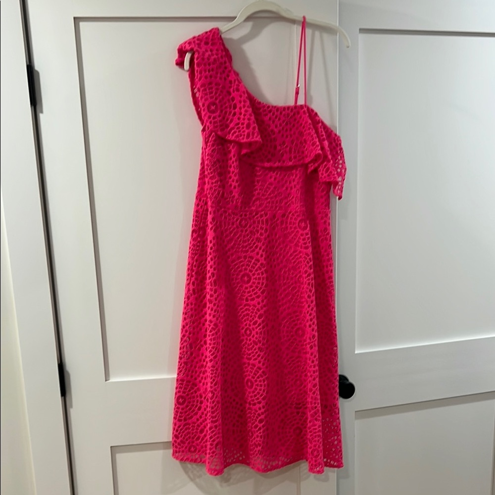 Lilly Pulitzer Pink One Shoulder Dress